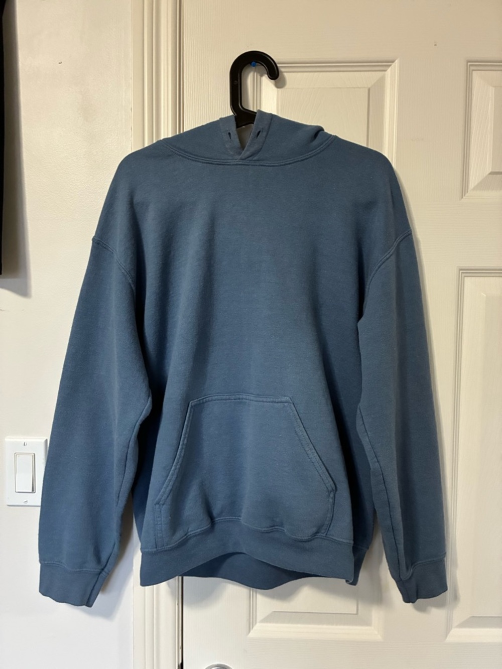 Men's Blue Hooded Sweatshirt